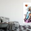Fashion Elegant Girl with Hat Illustration Print 100% Australian Made - Image 2