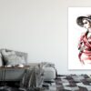 Girl with Coffee Cup Illustration Print 100% Australian Made