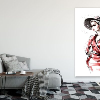 Girl with Coffee Cup Illustration Print 100% Australian Made