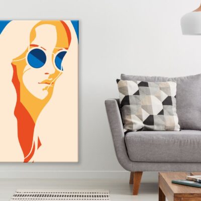 Woman with Long Hair Illustration Print 100% Australian Made