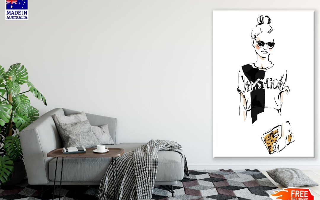 Fashion Woman Illustration Print 100% Australian Made