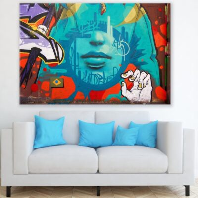 Mural Colorful Street Wall Art Print 100% Australian Made