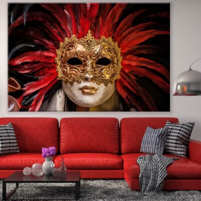 Venetian Golden Mask Closeup Photograph Print 100% Australian Made