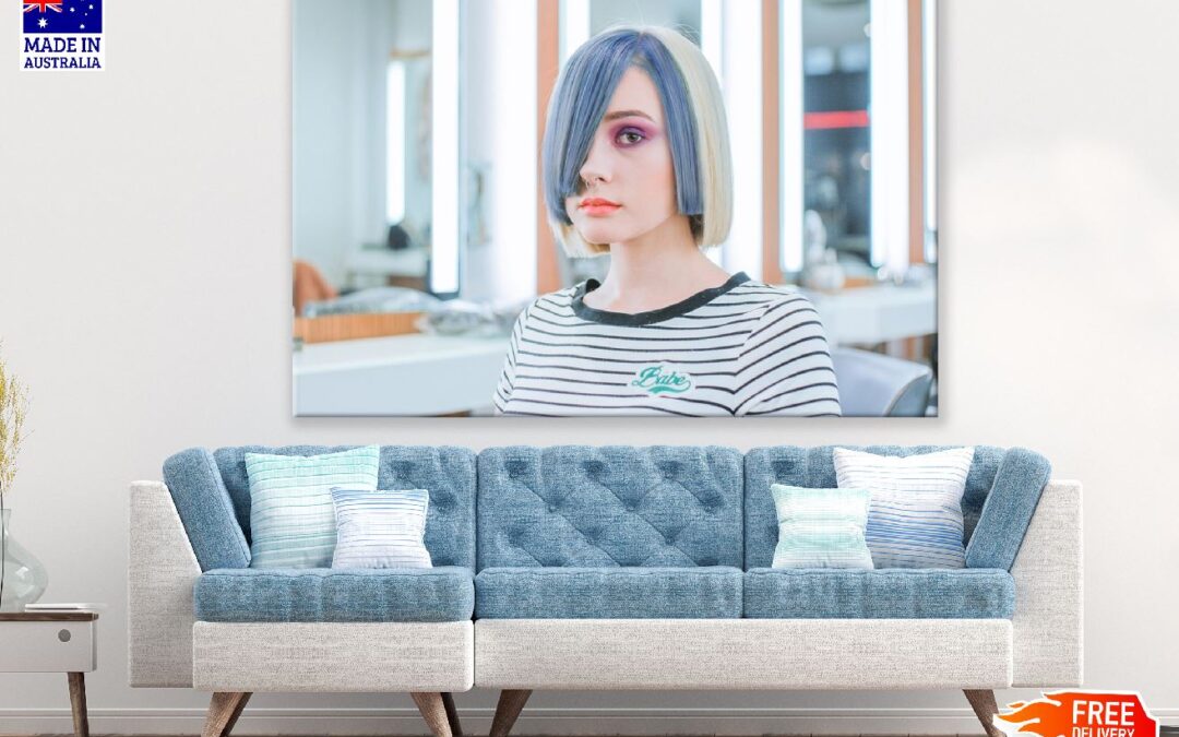 Girl with Colored Hair Closeup Photograph Print 100% Australian Made