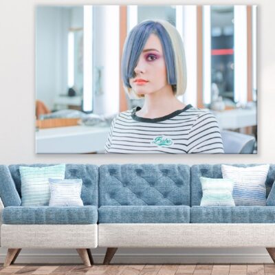 Girl with Colored Hair Closeup Photograph Print 100% Australian Made