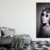 Makeup Girl with Headdress B&W Photograph Print 100% Australian Made