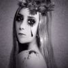 Makeup Girl with Headdress B&W Photograph Print 100% Australian Made - Image 3