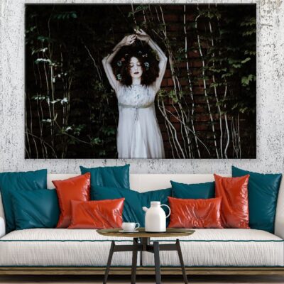 Makeup Girl in Forest Photograph Print 100% Australian Made