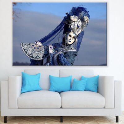 Woman with Carnival Costume Photograph Print 100% Australian Made