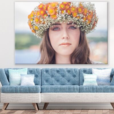 Girl With Flower Headdress Photograph Print 100% Australian Made