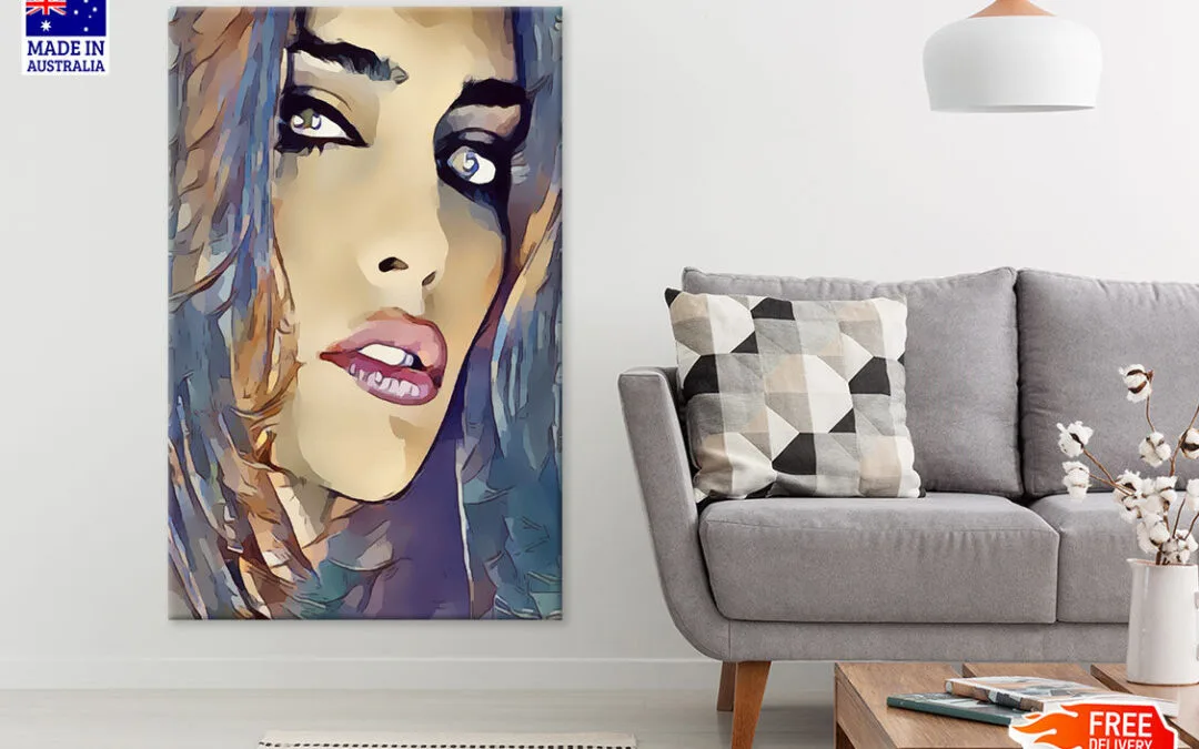 Beauty Girl Portrait Watercolor Painting Print 100% Australian Made