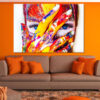 Colorful Makeup Paint on Girl Face Photograph Print 100% Australian Made - Image 2
