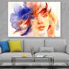 Redhead Girl Abstract Watercolor Painting Print 100% Australian Made