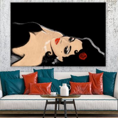 Makeup Woman Fashion Pastel Painting Print 100% Australian Made