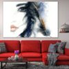 Woman Closeup Face Abstract Watercolor Painting Print 100% Australian Made - Image 2