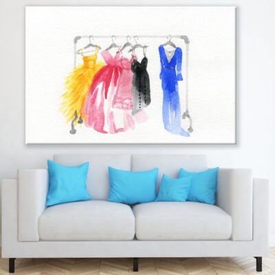 Fashion Woman Clothes Watercolor Painting Print 100% Australian Made