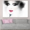 Makeup Woman Face Abstract Watercolor Painting Print 100% Australian Made