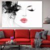 Fashion Woman Face Closeup Watercolor Painting Print 100% Australian Made - Image 2
