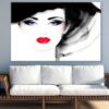 Woman Face Closeup Watercolor Painting Print 100% Australian Made - Image 2
