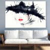 Woman with Hat Abstract Painting Print 100% Australian Made - Image 2