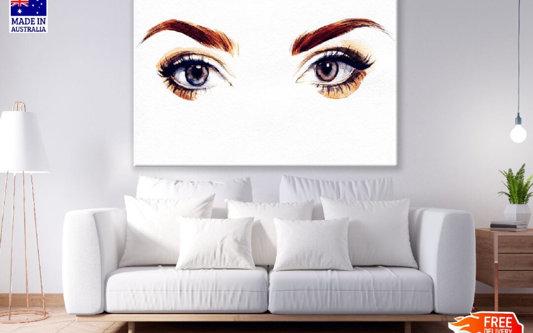 Woman Eye Closeup Watercolor Painting Print 100% Australian Made