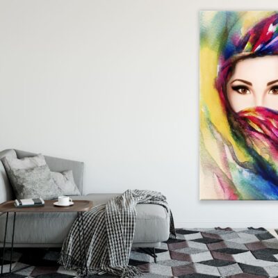 Fashion Woman Face Closeup Digital Art Print 100% Australian Made