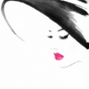 Fashion Woman with Hat B&W Abstract Watercolor Painting Print 100% Australian Made - Image 3