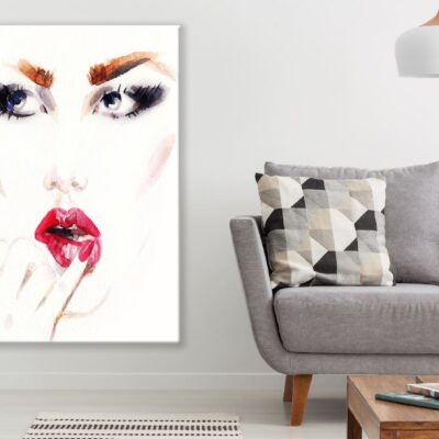Woman Face Watercolor Painting Print 100% Australian Made