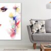 Woman Face with Butterflies Watercolor Painting Print 100% Australian Made - Image 2