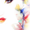 Woman Face with Butterflies Watercolor Painting Print 100% Australian Made - Image 3