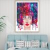 Girl Portrait Abstract Painting Home Decor Premium Quality Poster Print Choose Your Sizes