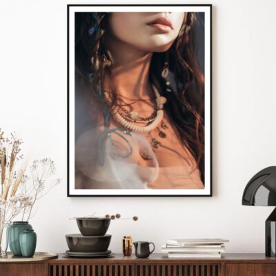 Girl with Jewellery Portrait View Home Decor Premium Quality Poster Print Choose Your Sizes