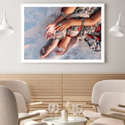 Girl on Beach Photograph Home Decor Premium Quality Poster Print Choose Your Sizes