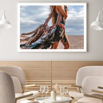 Girl Walking Photograph Home Decor Premium Quality Poster Print Choose Your Sizes