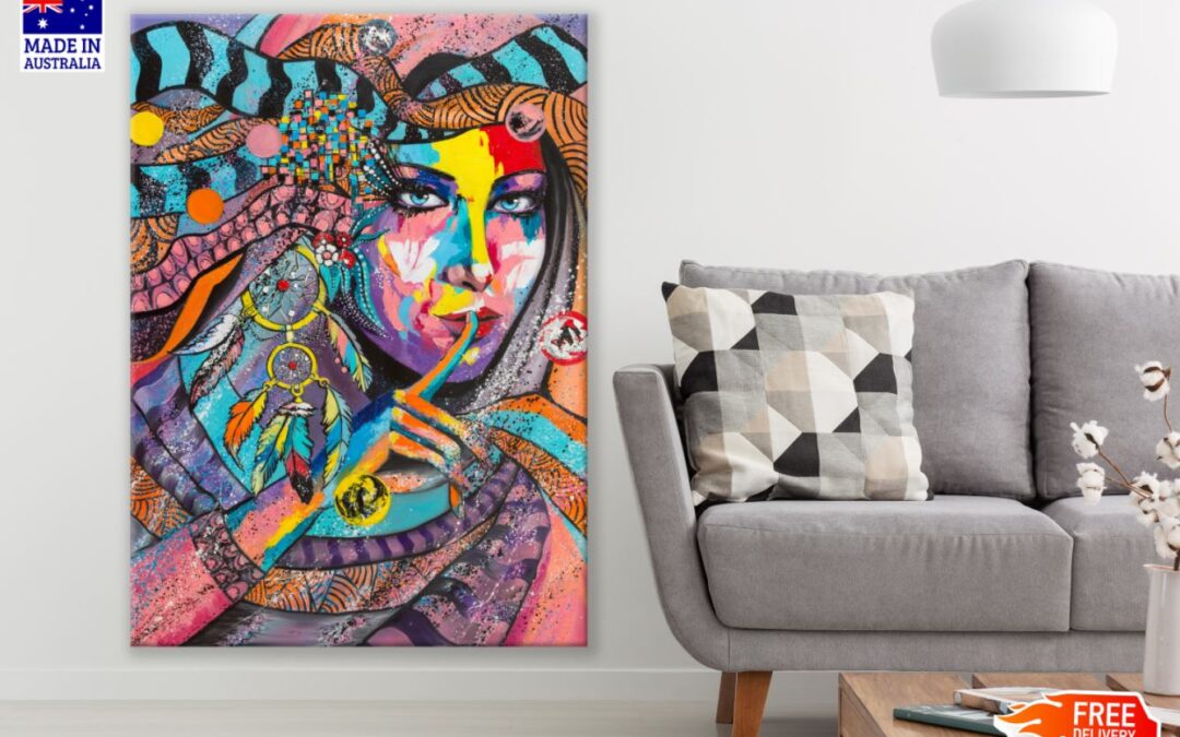 Girl Portrait Watercolor Painting Print 100% Australian Made