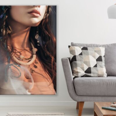 Girl with Jewellery Portrait View Print 100% Australian Made