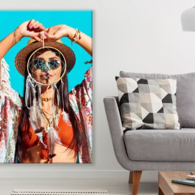 Girl with Dream Catcher Portrait Print 100% Australian Made