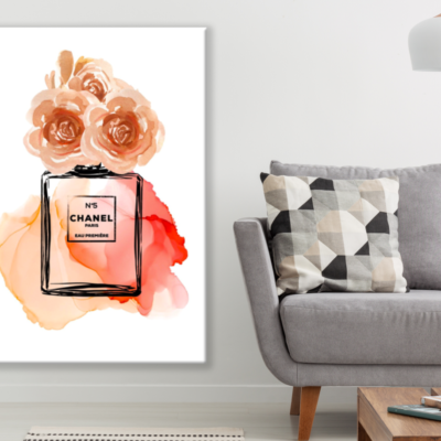 Perfume Fashion Watercolor Paint Print 100% Australian Made