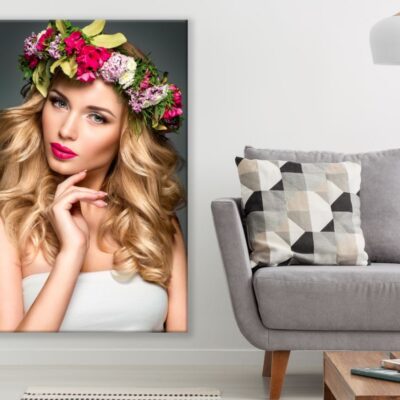 Girl with Floral Headdress Print 100% Australian Made