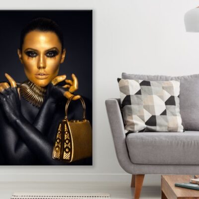 Gold & Black Makeup Photograph Print 100% Australian Made