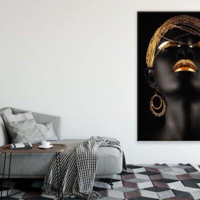 Woman Face Closeup Fashion Photograph Print 100% Australian Made