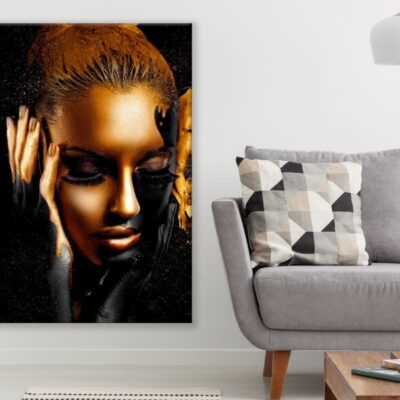 Woman Face Closeup Fashion Photograph Print 100% Australian Made