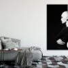 Woman Face Closeup Fashion B&W Photograph Print 100% Australian Made