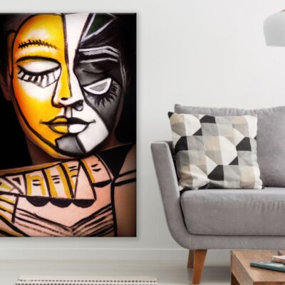 Face Painting Abstract Design Print 100% Australian Made