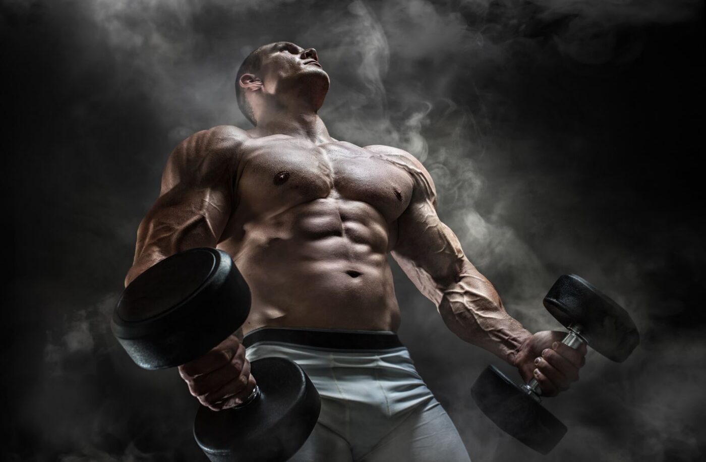 Body Builder in Gym Photograph Home Decor Premium Quality Poster Print Choose Your Sizes - Image 2
