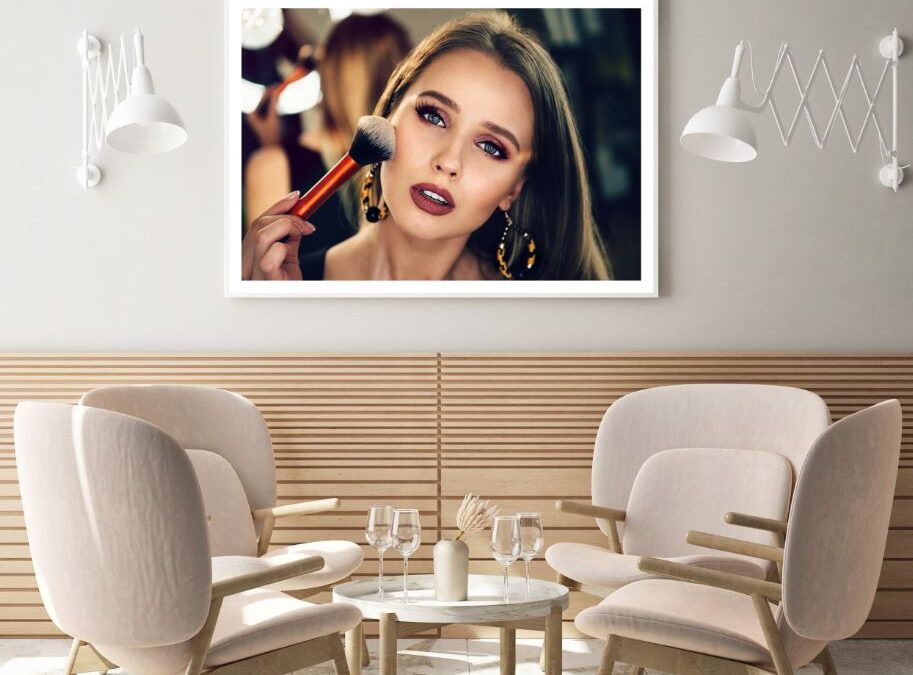 Girl with Makeup Face Photograph Home Decor Premium Quality Poster Print Choose Your Sizes