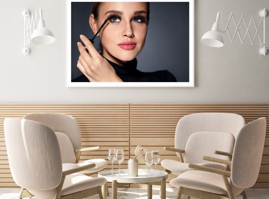 Girl with Makeup Face Photograph Home Decor Premium Quality Poster Print Choose Your Sizes