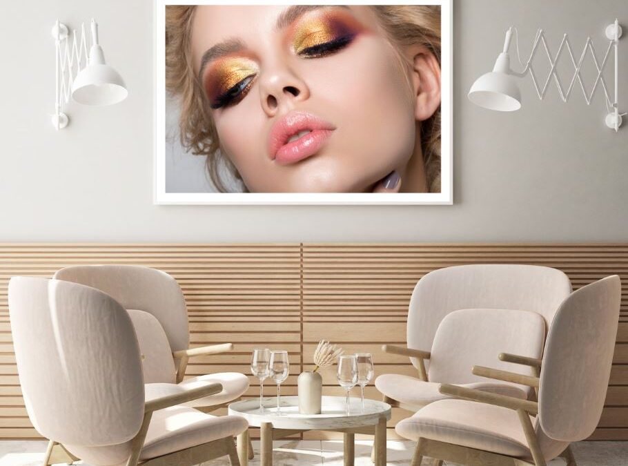 Girl with Makeup Face Photograph Home Decor Premium Quality Poster Print Choose Your Sizes