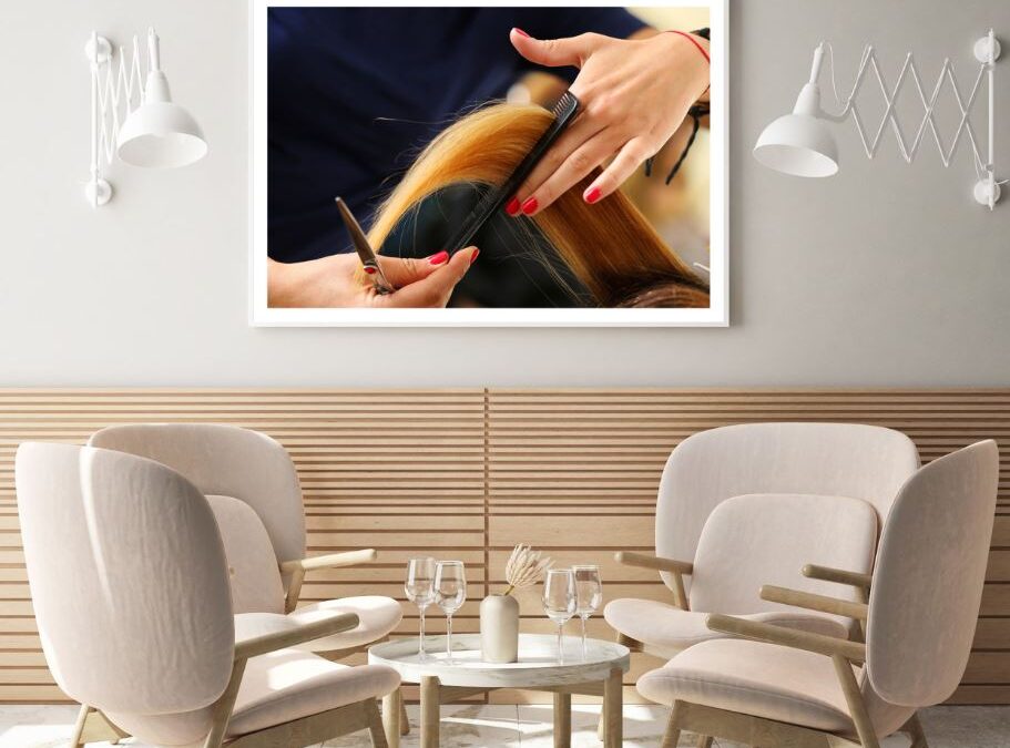 Salon Hair Cutting Photograph Home Decor Premium Quality Poster Print Choose Your Sizes