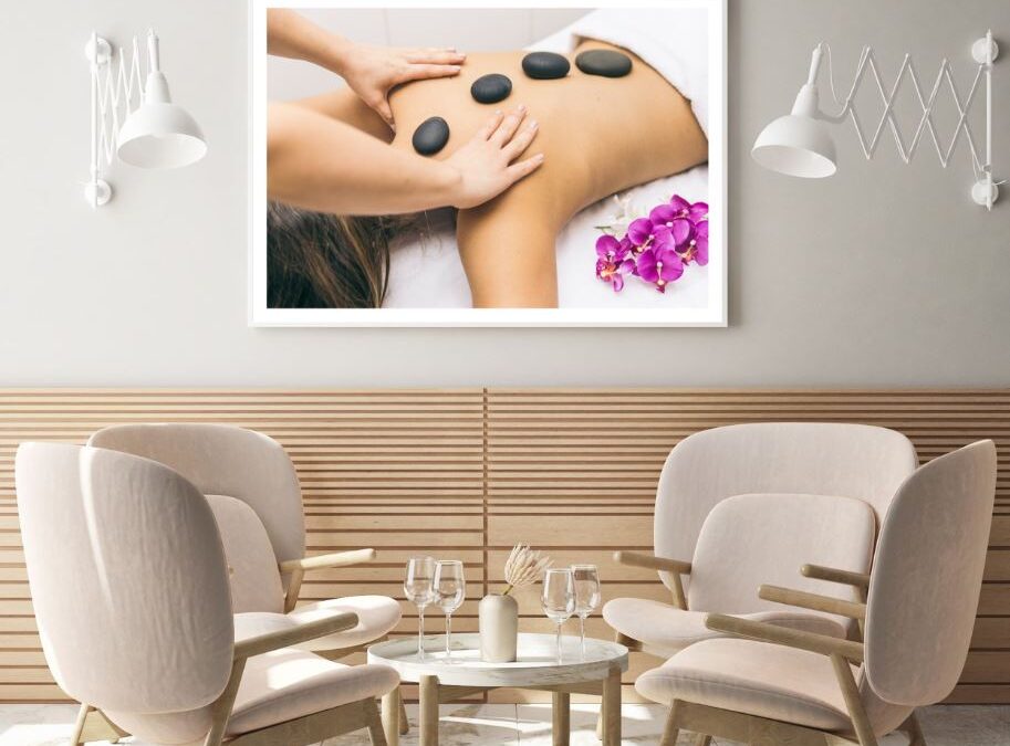 Zen Stones & Flowers on Girl View Photograph Home Decor Premium Quality Poster Print Choose Your Sizes